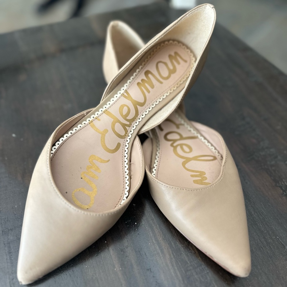 Sam Edelman Women's Tan Pointed Toe Flats